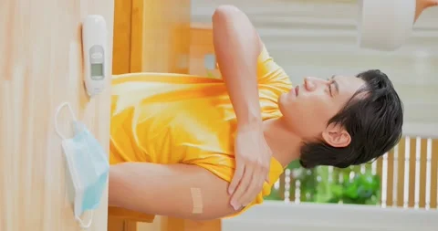 Side effect after vaccination Stock Footage 160267198