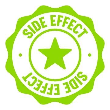 Side effect seal badge. side effect label sticker. Vector sign Stock Illustration