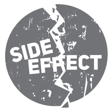 Side effect sign on white background Stock Illustration