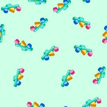 Side effects medicines pharmacy isometric icon seamless pattern Stock Illustration