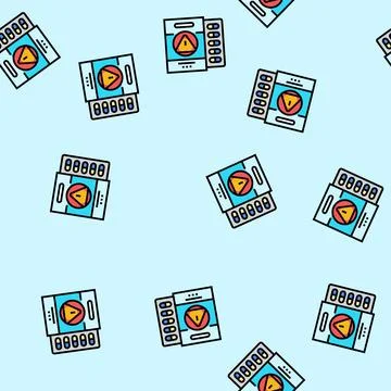 Side effects medicines pharmacy vector seamless pattern 스톡 일러스트