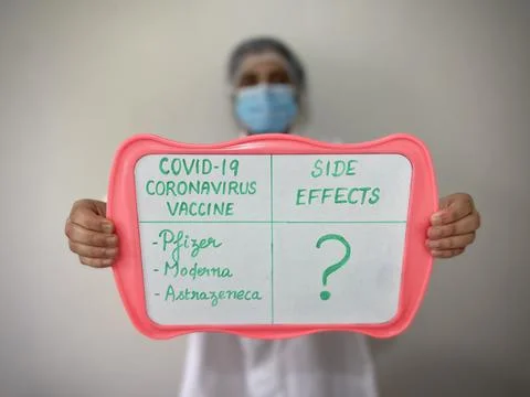 Side Effects of vaccines Stock Photos