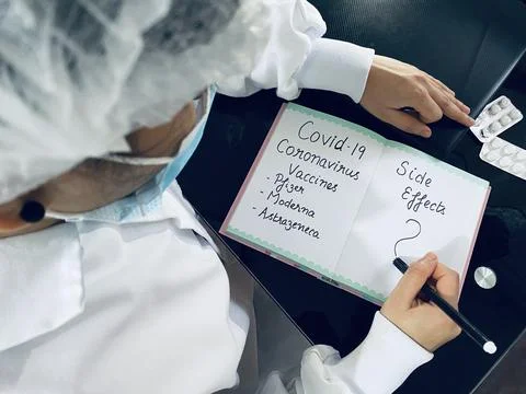 Side Effects of vaccines Stock Photos