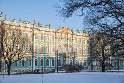Side facade of the Winter Palace, St. Petersburg, Russia Foto stock