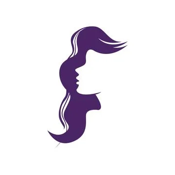 Side facing woman Stock Illustration