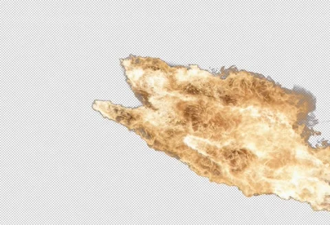 Side Fire Bursts Element 01 (Alpha Channel) Stock Footage 152737746