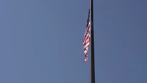 SIDE FLAG USA NY Video stock 87185512