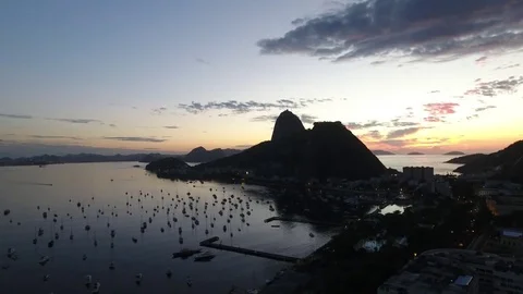 Side flight with the mountains profile Stock Footage 81136931