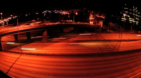 Side Freeway Stock Footage 8553936