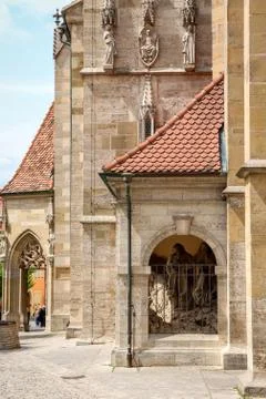 Side of German church Stock Photos