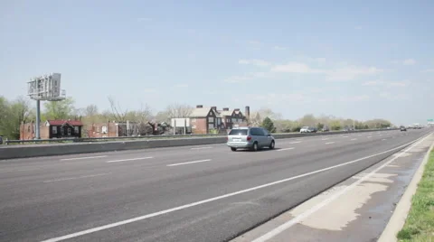 Side of highway Video stock 50478212