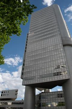 Side of HVB Tower in Munich, Germany Stock Photos