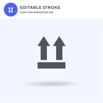 Side Up icon vector, filled flat sign, solid pictogram isolated on white, logo Stock Illustration