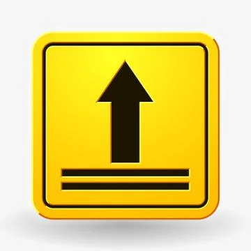 This Side Up Icon. This Way Up Sign. Packaging Symbol for Delivery of Cargo Stock Illustration