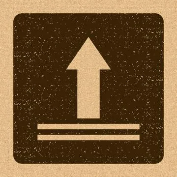 This Side Up Icon. This Way Up Sign. Packaging Symbol for Delivery of Cargo Stock Illustration
