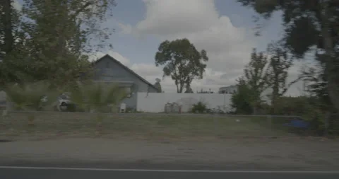 Side left driving plate - Acampo Road at Bruella Road, Woodbridge Stockbeeldmateriaal 293475035