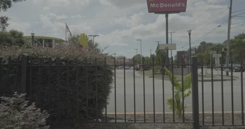 Side left driving plate - Assembly Street at Pendleton Street, Columbia Stockbeeldmateriaal 285085949