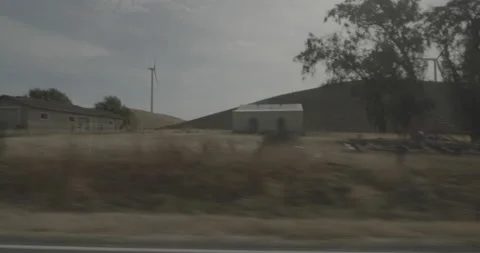Side left driving plate - Birds Landing Road at Montezuma Hills Road, Birds Stock Footage 293320313