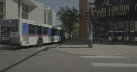 Side left driving plate - Broadway at 13th Avenue Denver 動画素材 289195802
