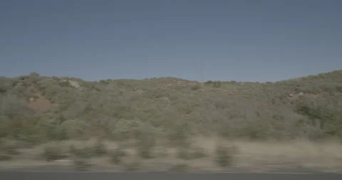 Side left driving plate - Cherry Lake Road at Mile 5, Colfax Spring Stock Footage 295130515