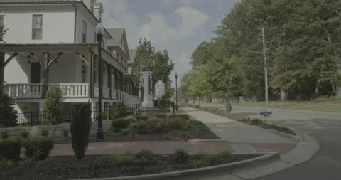 Side left driving plate - Cumming Street at Cricket Lane, Alpharetta Stock Footage 252451698