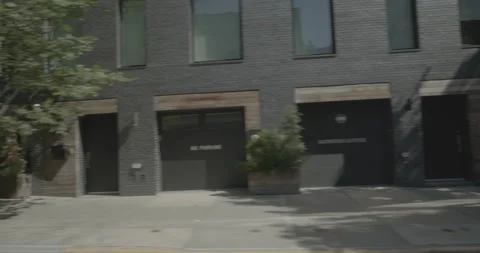 Side left driving plate - Dean Street at Boerum Place, Brooklyn Stock Footage 254339529