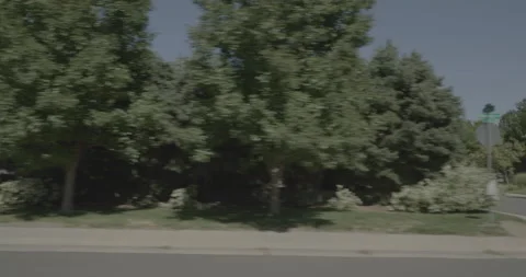 Side left driving plate - Ellsworth Avenue at Dahlia Street Denver Stock Footage 289141429