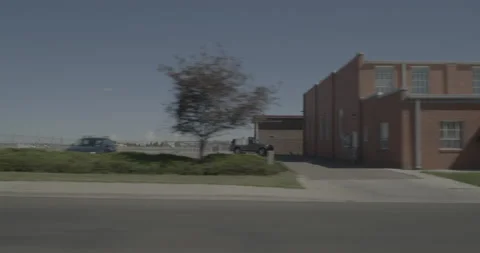 Side left driving plate - Evans Avenue at 8th Avenue Cheyenne Stock Footage 289686561