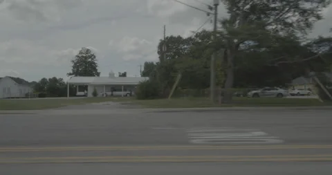 Side left driving plate - Gervais Street at Gadsden Street, Columbia Stock Footage 285069335