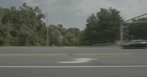 Side left driving plate - Highway 286 at Tuckaway Drive, Chantilly Vídeo Stock 284875748