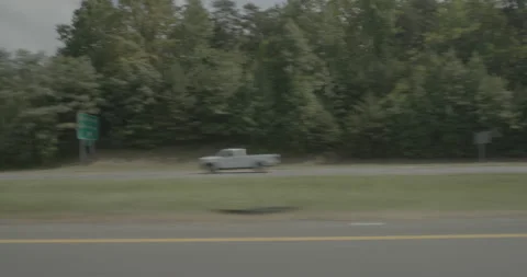 Side left driving plate - Highway 286 at Highway 29, Union Mill Stock Footage 284879251