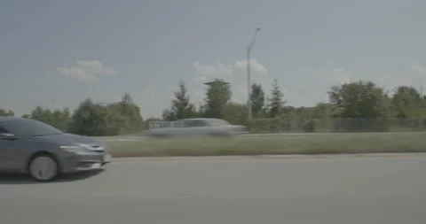 Side left driving plate - Highway 123 at Highway 642, Lorton Video stock 284888413