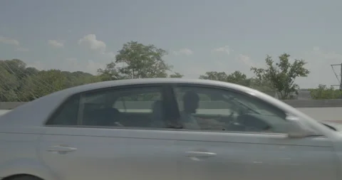 Side left driving plate - Highway 123 at Commerce Street, Occuquan Stock Footage 284889100