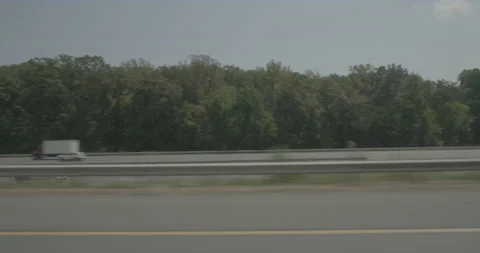 Side left driving plate - Highway 95 at Russell Road, Boswell's Corner Stock Footage 284896963