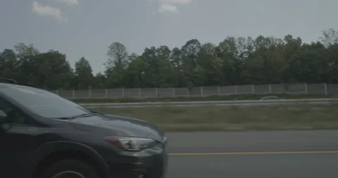 Side left driving plate - Highway 95 at Midway Island, Garrisonville Stock Footage 284897625