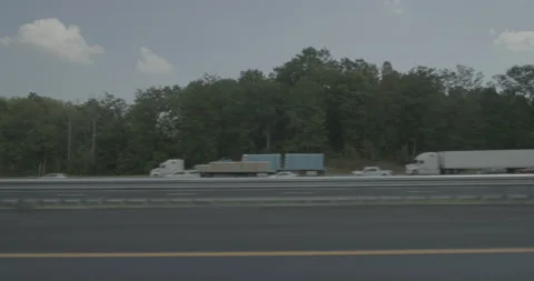 Side left driving plate - Highway 95 at Ramoth Church Road, Stafford Video stock 284901245