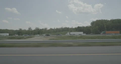 Side left driving plate - Highway 95 at Centreport Parkway, Stafford Stock Footage 284921428