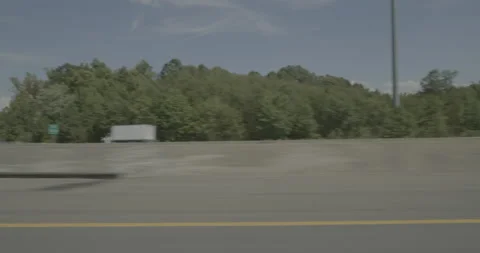 Side left driving plate - Highway 95 at Sliding Hill Road, Atlee Stock Footage 284935288