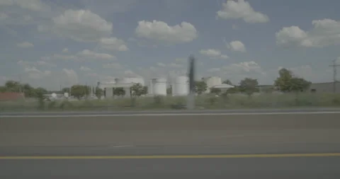 Side left driving plate - Highway 95 at Ruffin Road, Richmond Stock Footage 284948918
