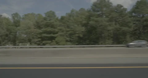 Side left driving plate - Highway 95 at Shell Road, Bellwood Stock Footage 284952418