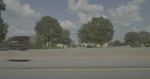 Side left driving plate - Highway 95 at Temple Avenue, Petersburg 스톡 동영상 284957087