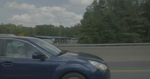 Side left driving plate - Highway 95 at Highway 85, Petersburg Stock Footage 284958997