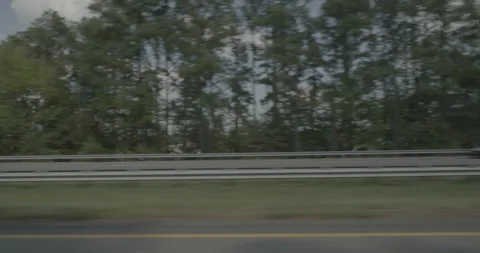 Side left driving plate - Highway 95 at Wagner Road, Petersburg Stock Footage 284960374