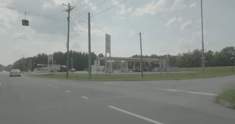 Side left driving plate - Highway 95 at Otterdam Road, Emporia Stock Footage 284973816