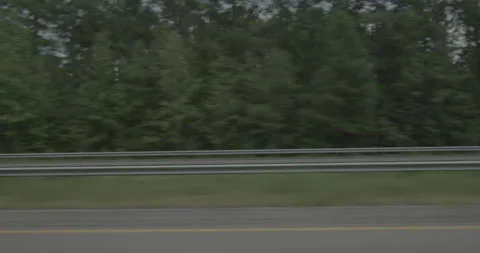 Side left driving plate - Highway 95 at Slagles Lake Road, Emporia Stock Footage 284975468