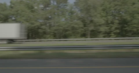Side left driving plate - Highway 95 at Moore's Ferry Road, Skippers Stock Footage 284981846