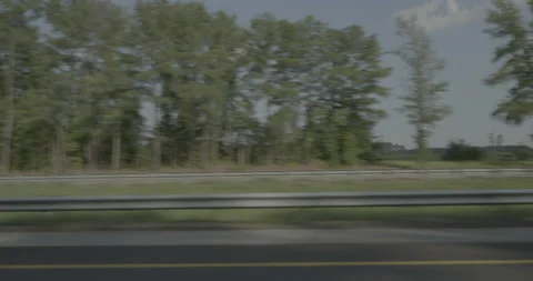 Side left driving plate - Highway 95 at Justice Branch Road, Heathsville Stock Footage 284993381