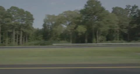 Side left driving plate - Highway 95 at Heathsville Road, Heathsville Stock Footage 284995558