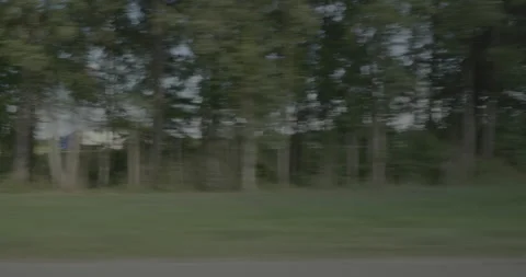 Side left driving plate - Highway 95 at Rocky Swamp, Glenview Stock Footage 284997462