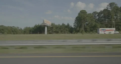 Side left driving plate - Highway 95 at Highway 701, Four Oaks 스톡 동영상 285006216